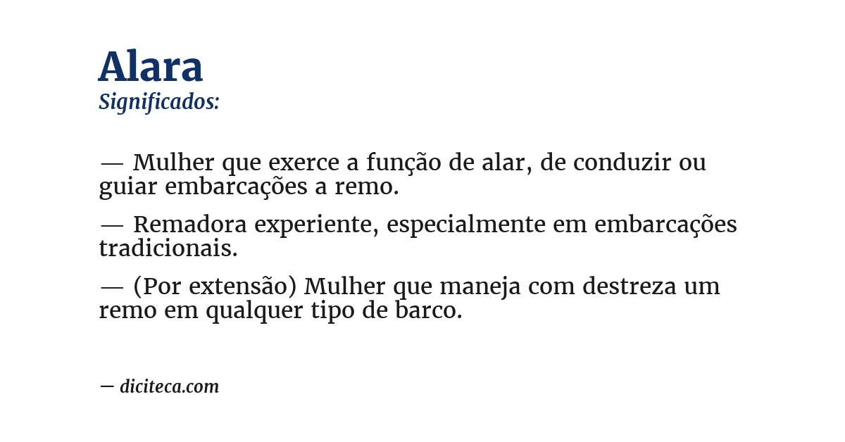 Significado de alara