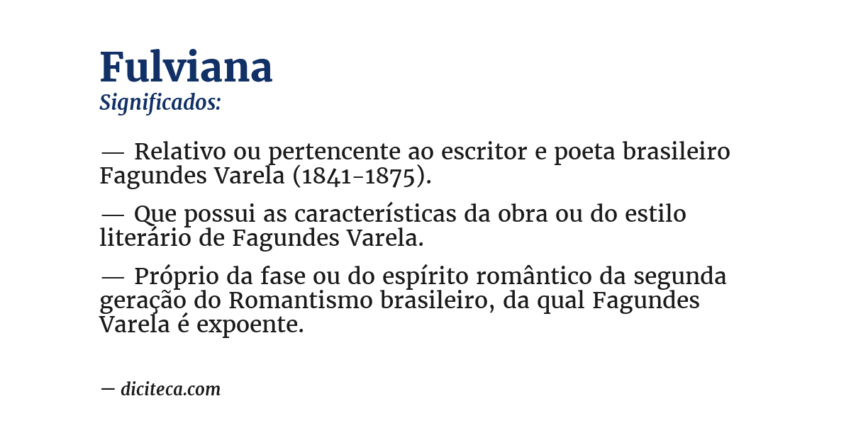 Significado de fulviana