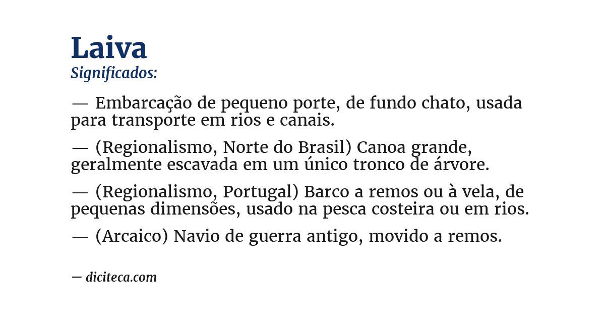 Significado de laiva