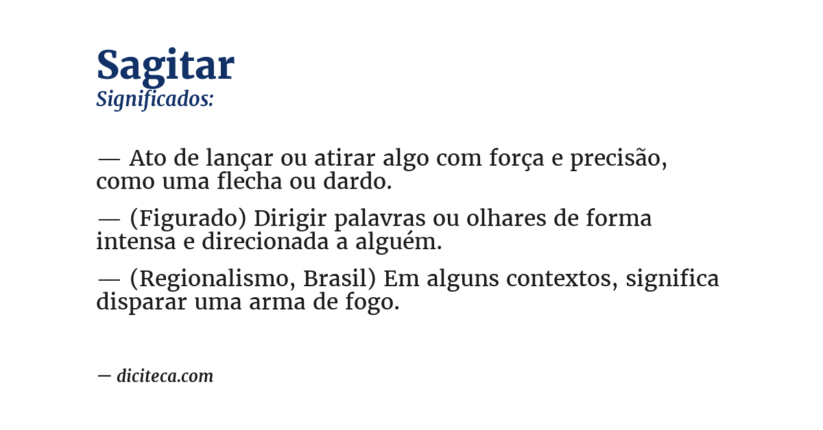 Significado de sagitar