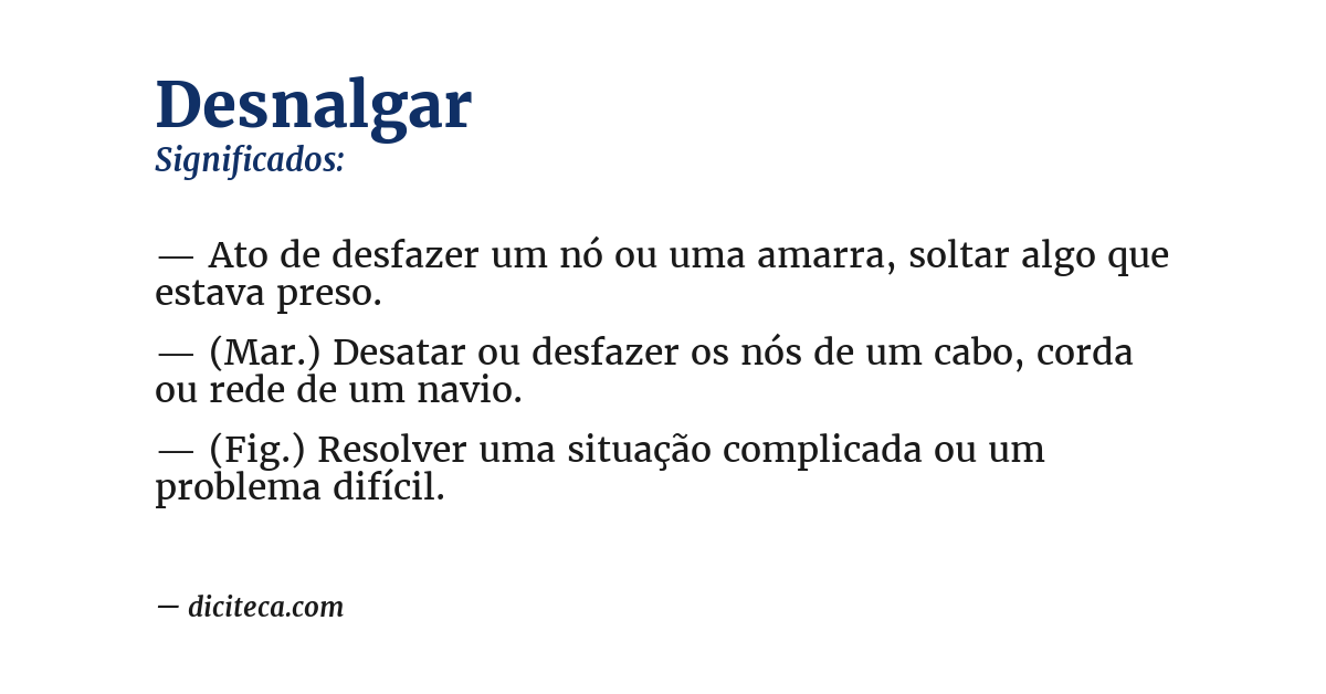 Significado de desnalgar