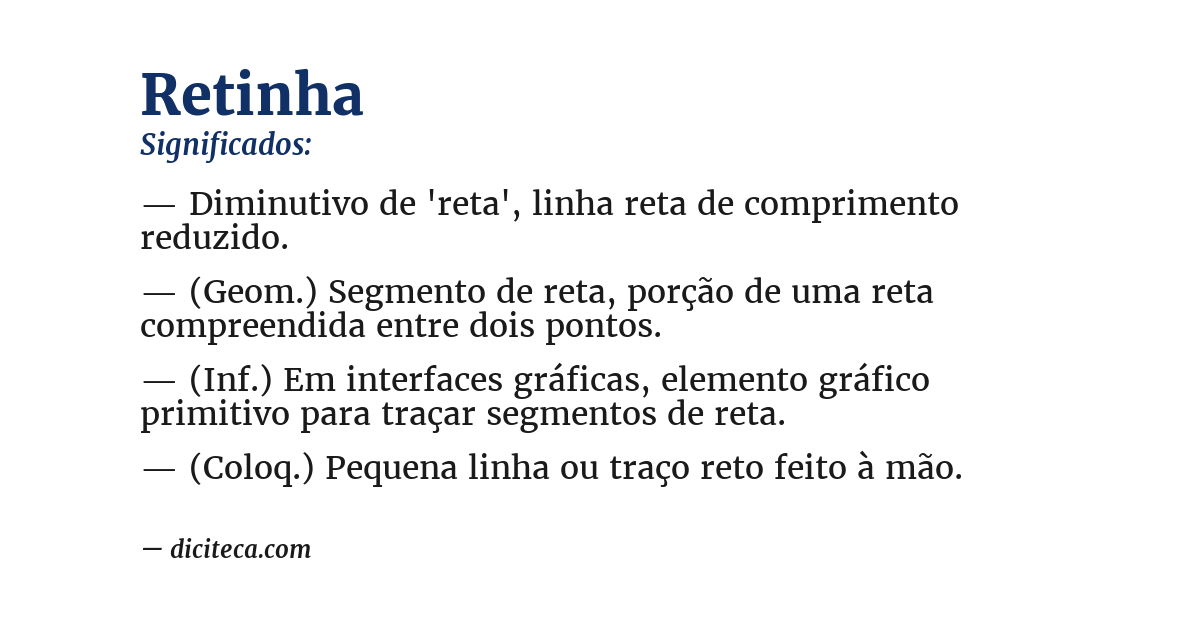 Significado de retinha
