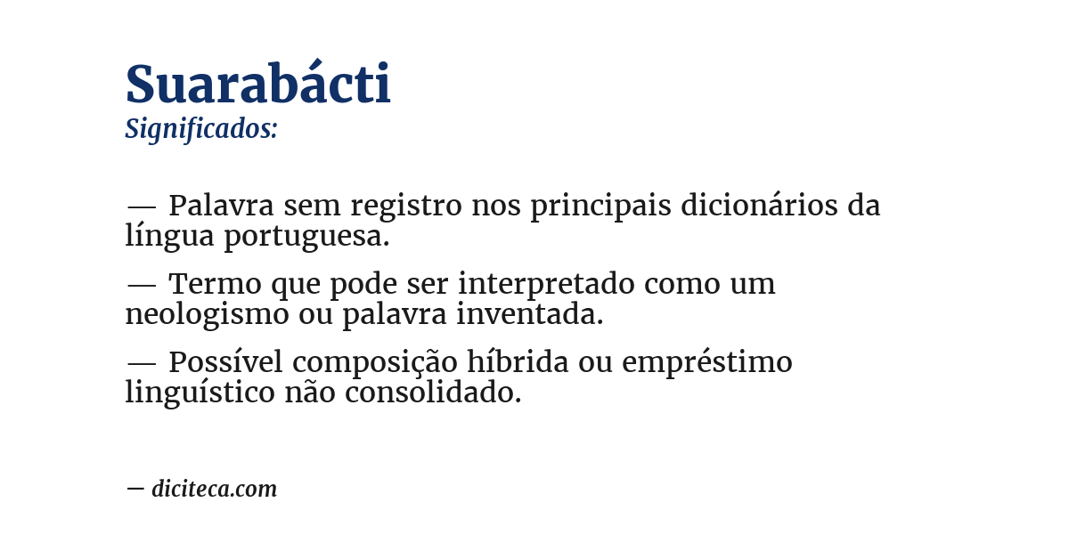 Significado de suarabácti