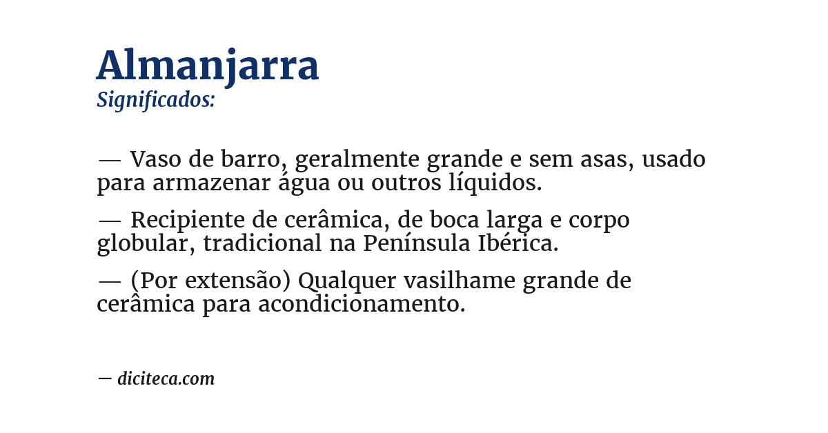 Significado de almanjarra