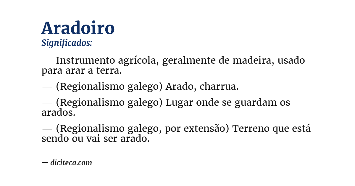 Significado de aradoiro