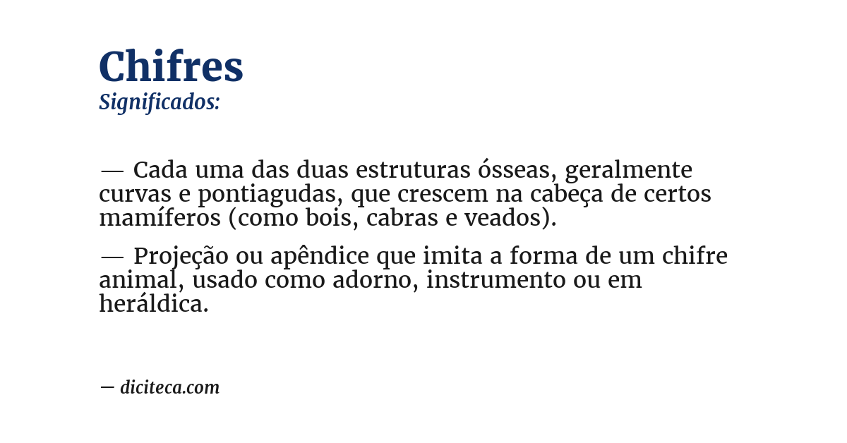 Significado de chifres