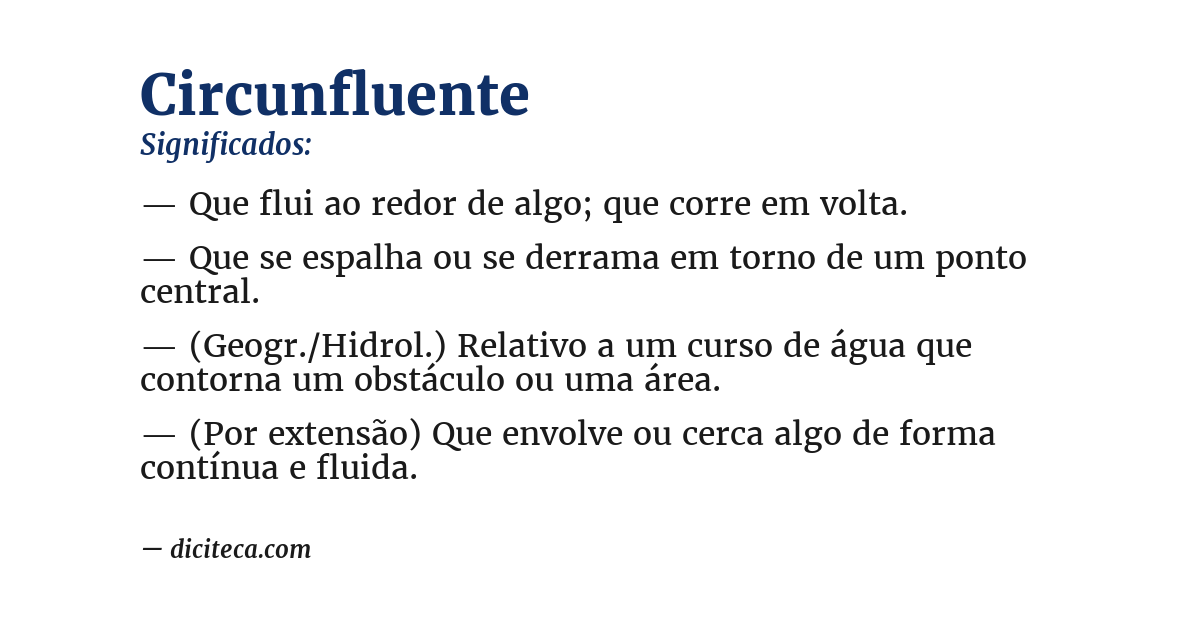 Significado de circunfluente