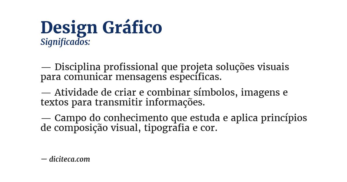 Significado de design gráfico
