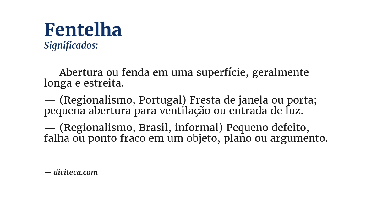 Significado de fentelha