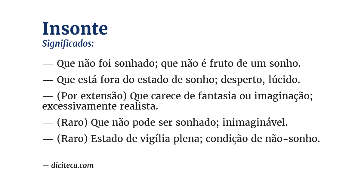 Significado de insonte