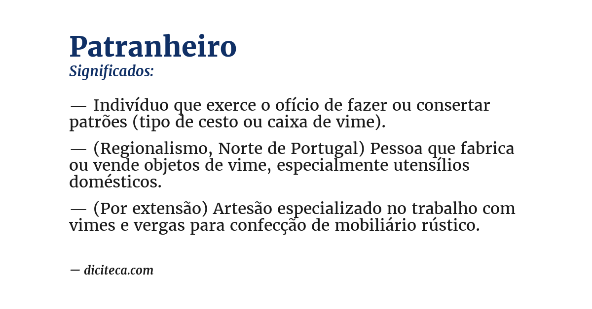 Significado de patranheiro