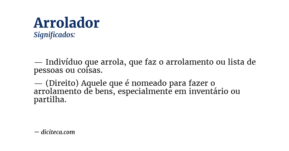 Significado de arrolador