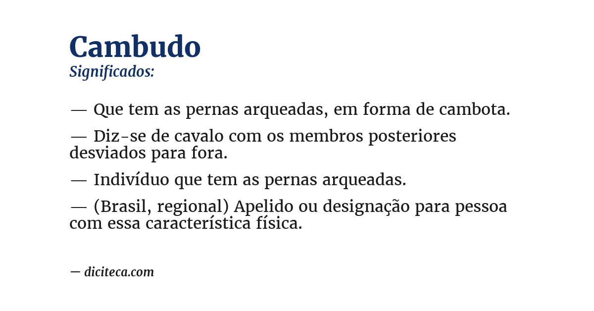 Significado de cambudo