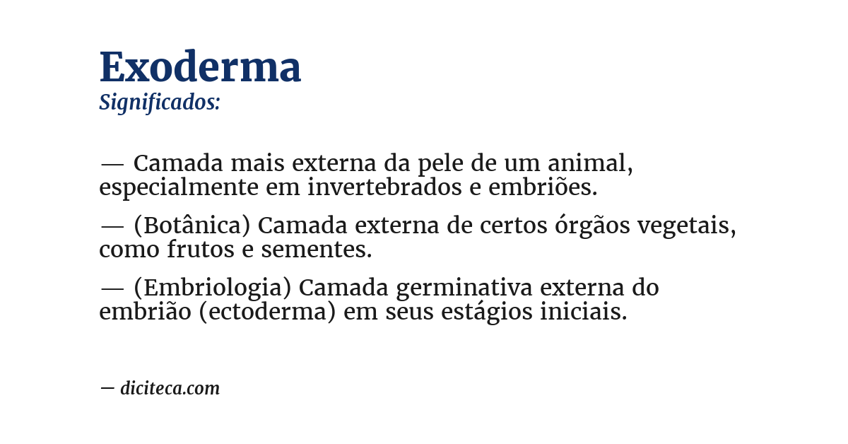 Significado de exoderma