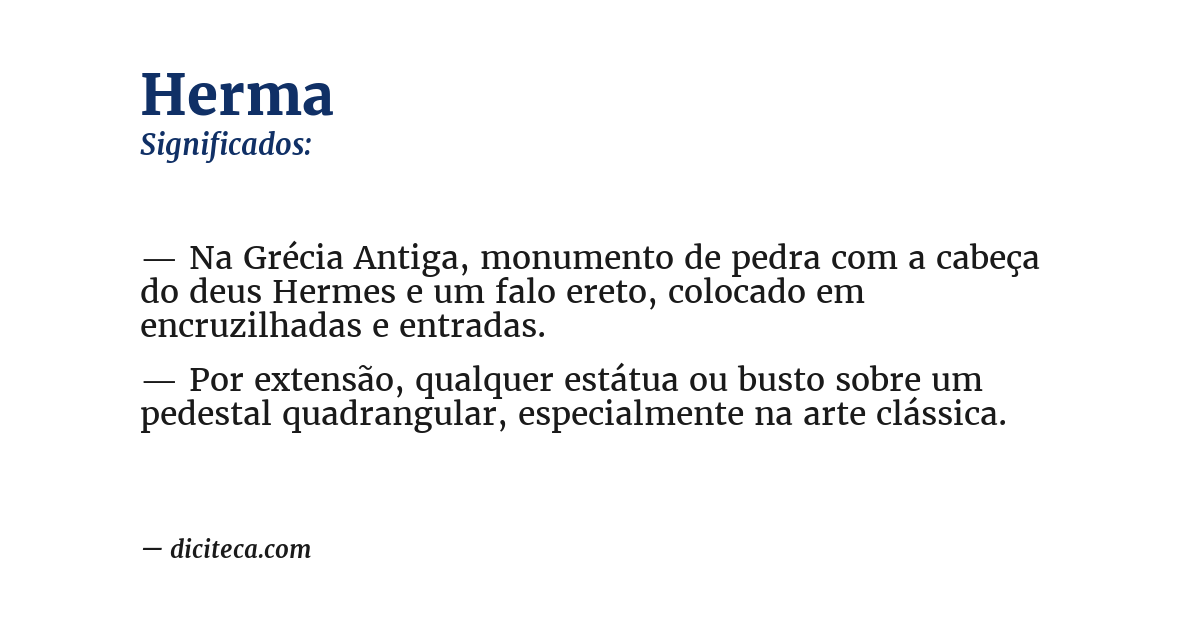 Significado de herma