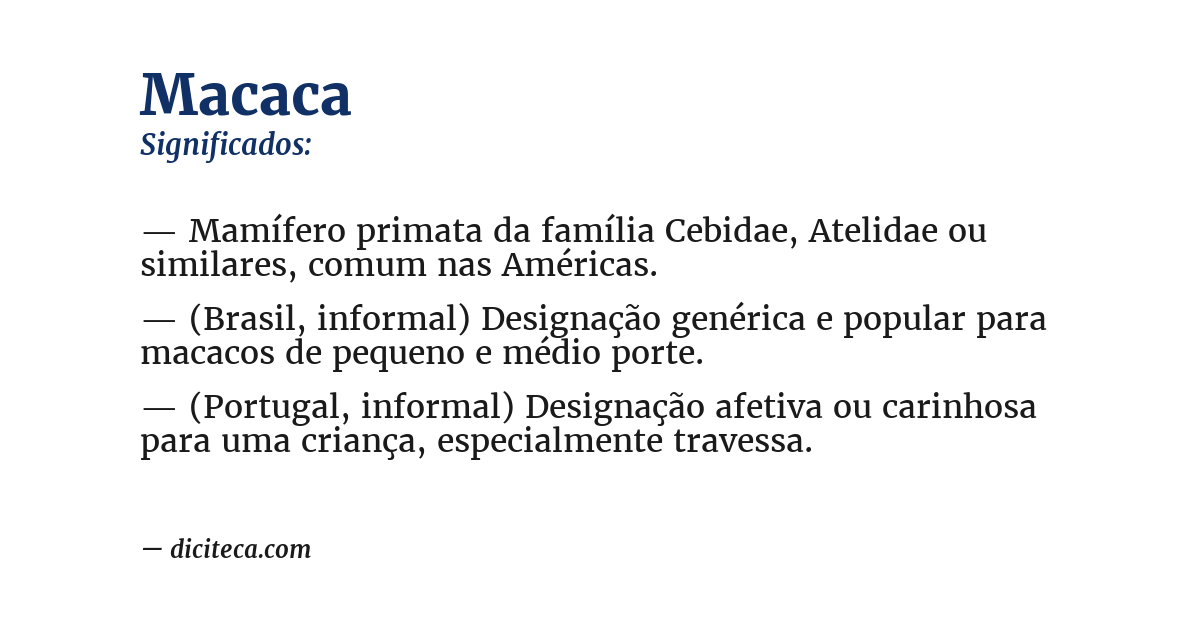 Significado de macaca
