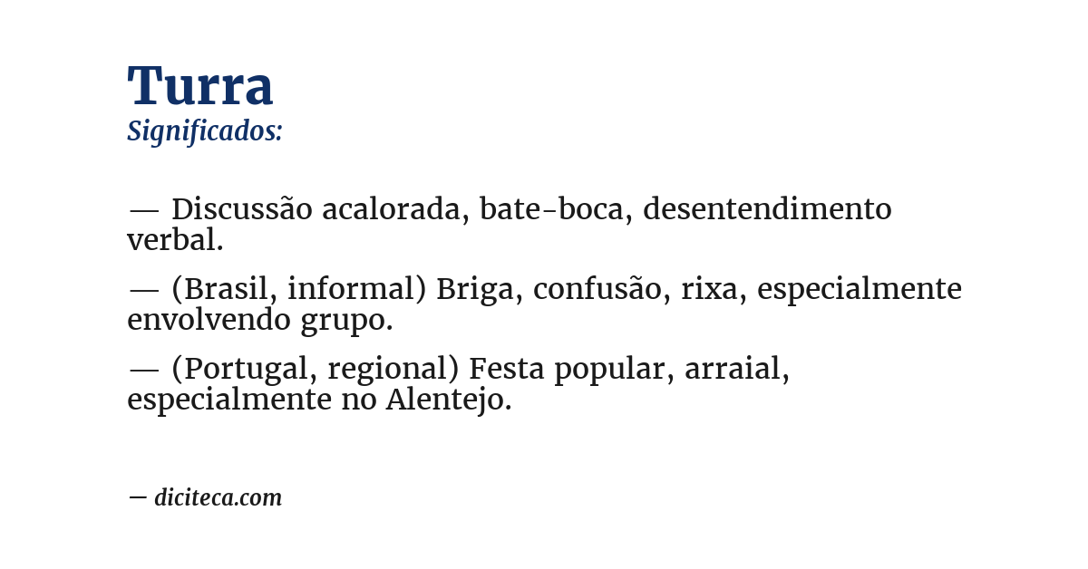 Significado de turra