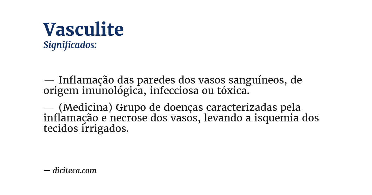Significado de vasculite