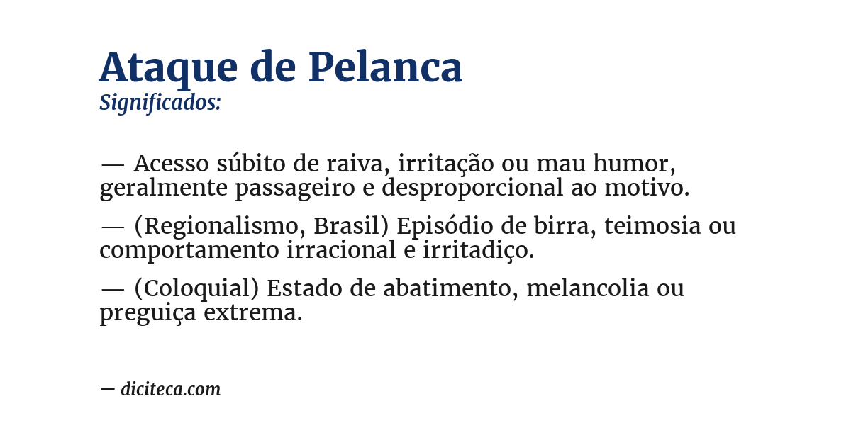 Significado de ataque de pelanca