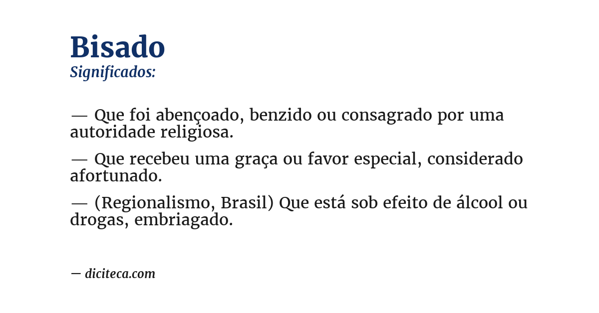 Significado de bisado