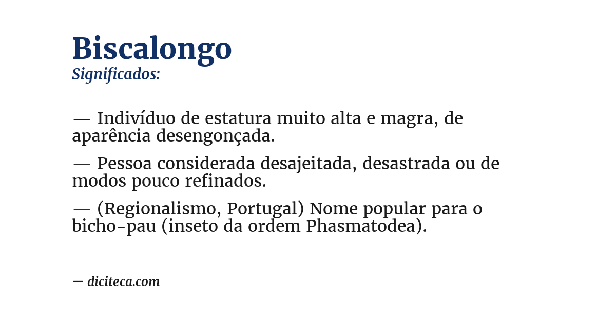 Significado de biscalongo