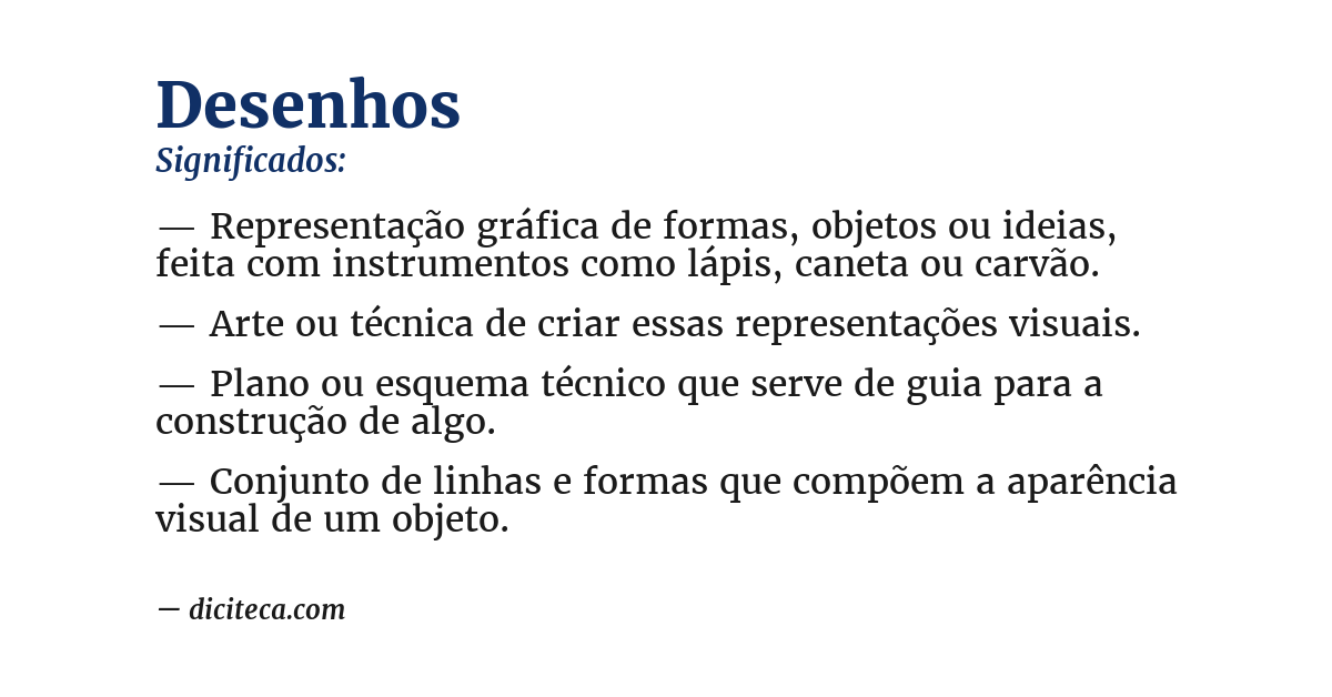Significado de desenhos