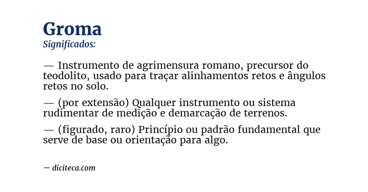 Significado de groma