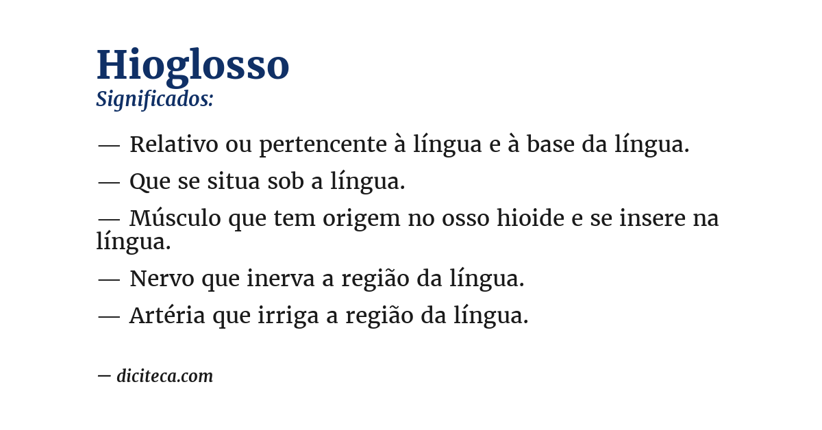 Significado de hioglosso