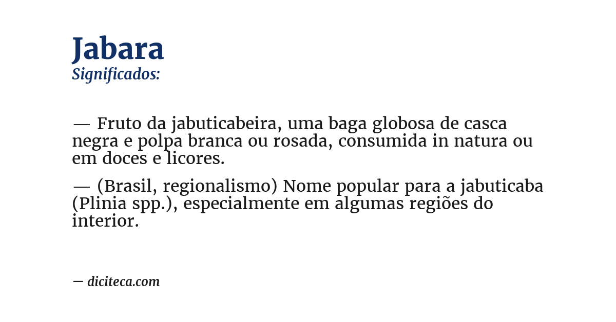 Significado de jabara
