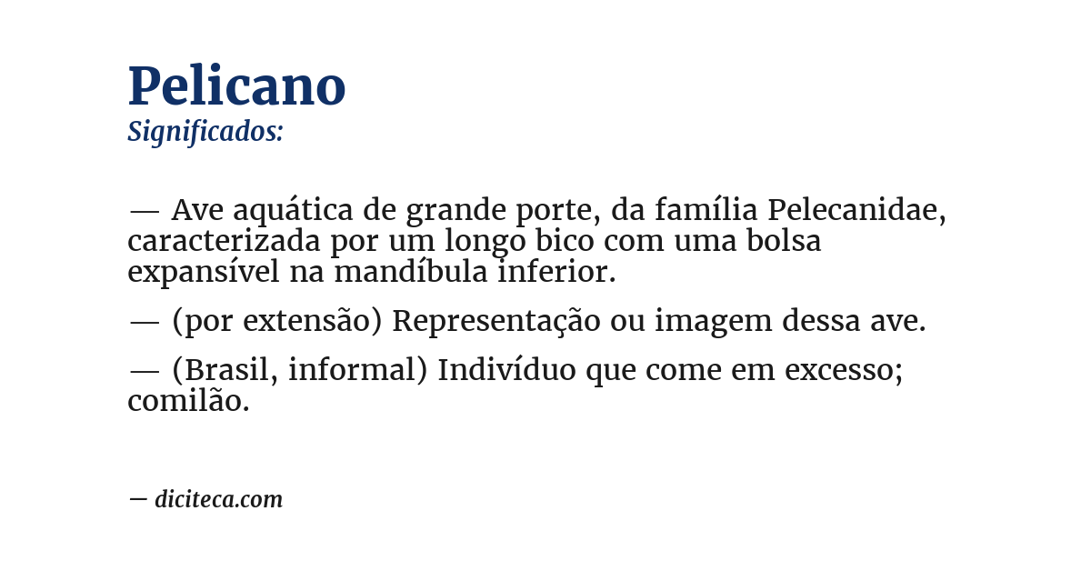 Significado de pelicano