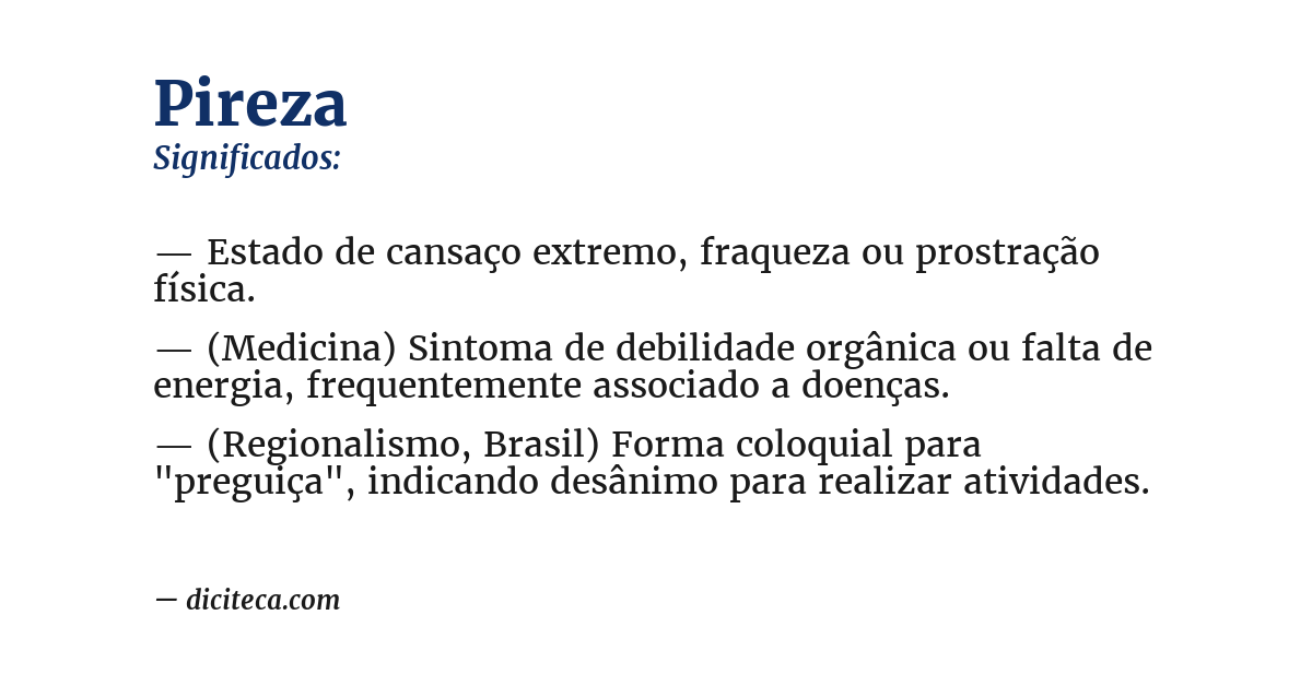 Significado de pireza