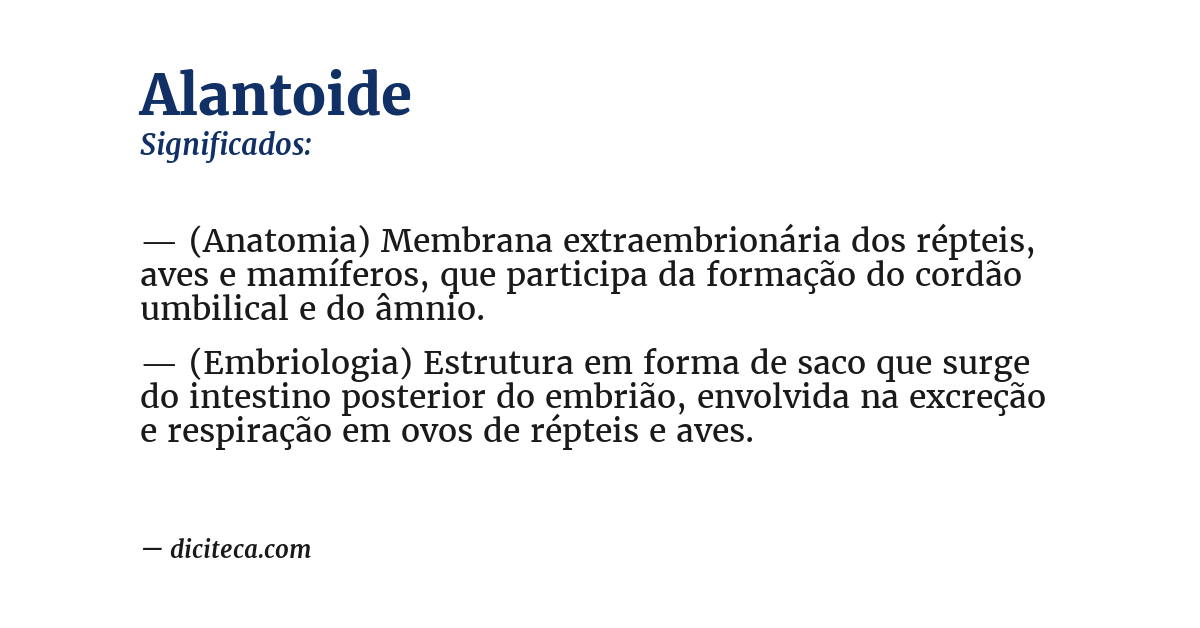 Significado de alantoide