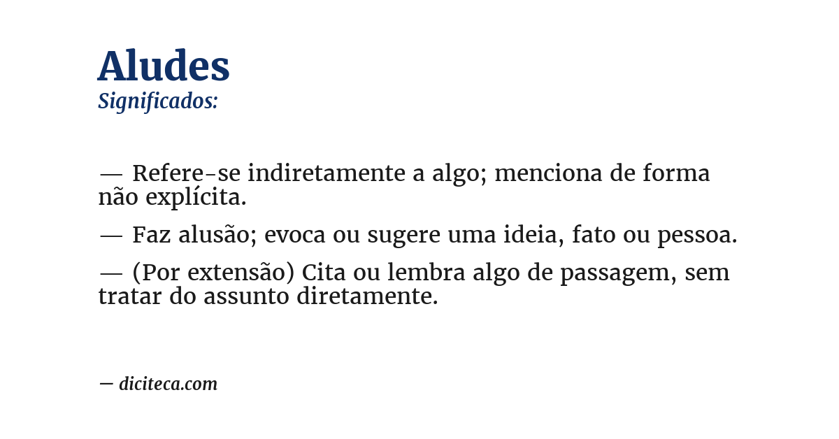 Significado de aludes