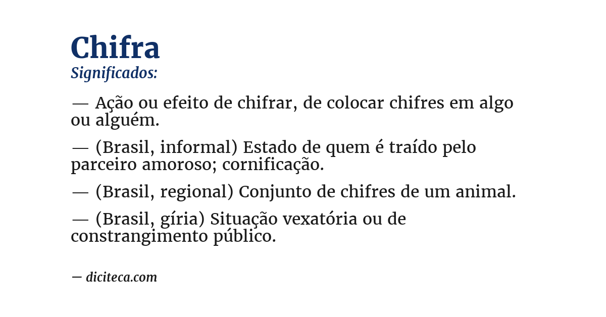 Significado de chifra