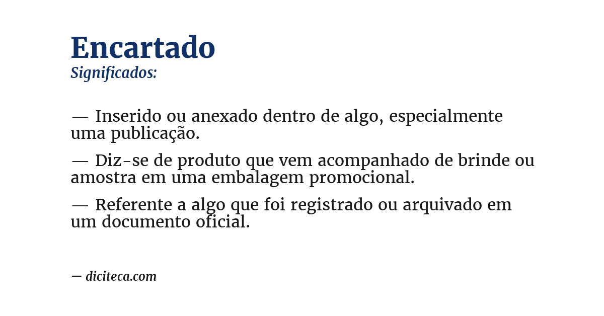 Significado de encartado