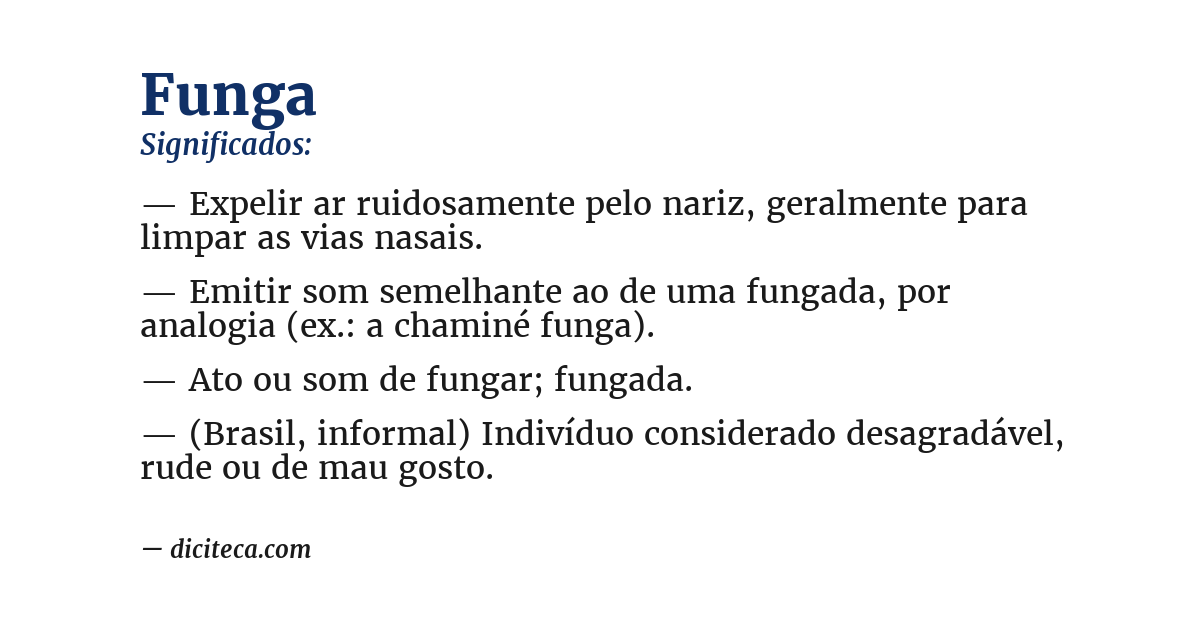 Significado de funga