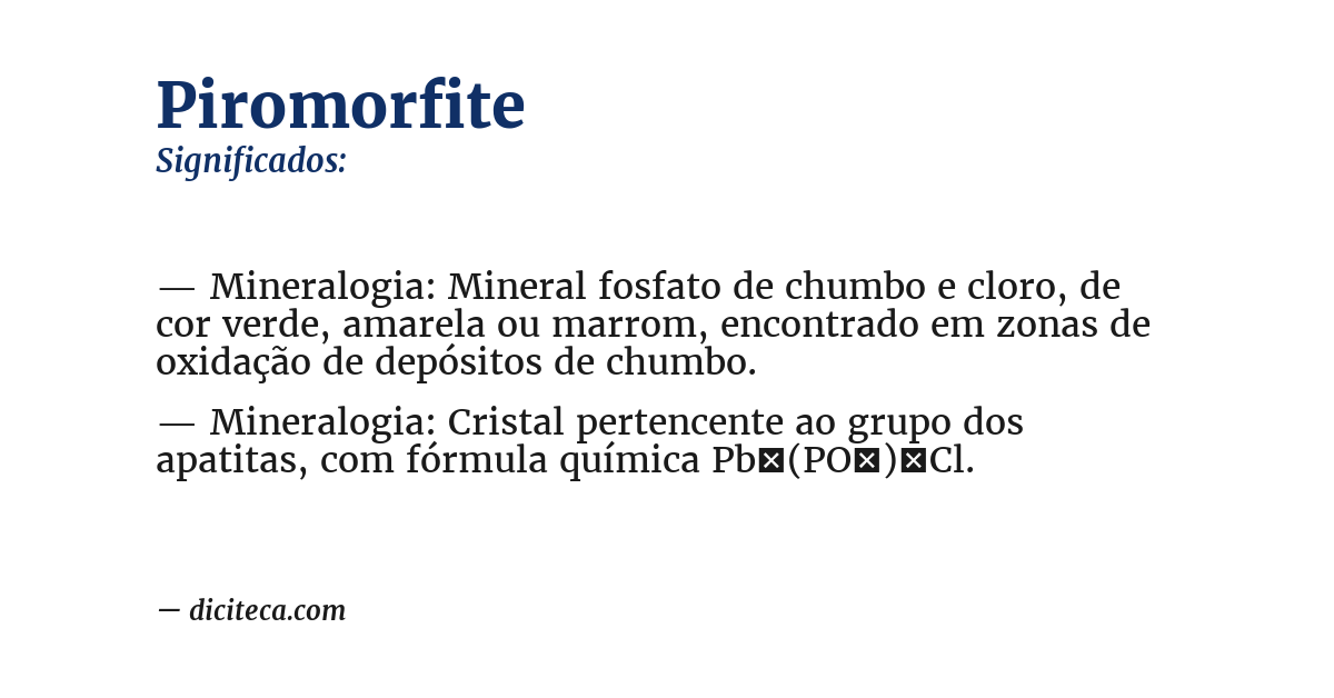 Significado de piromorfite