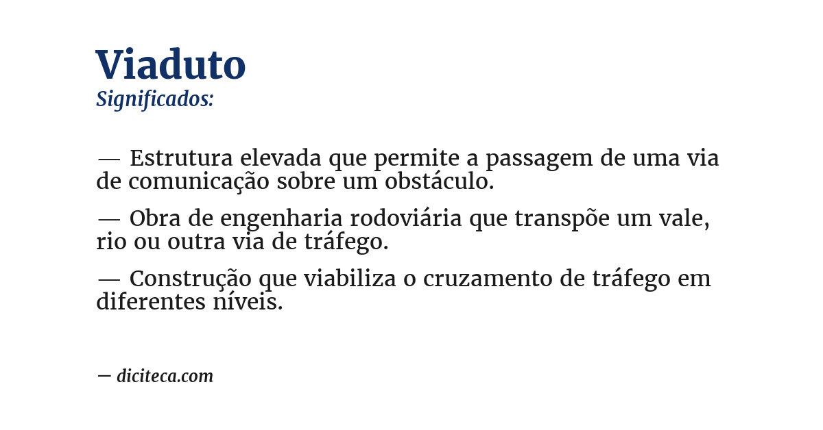 Significado de viaduto