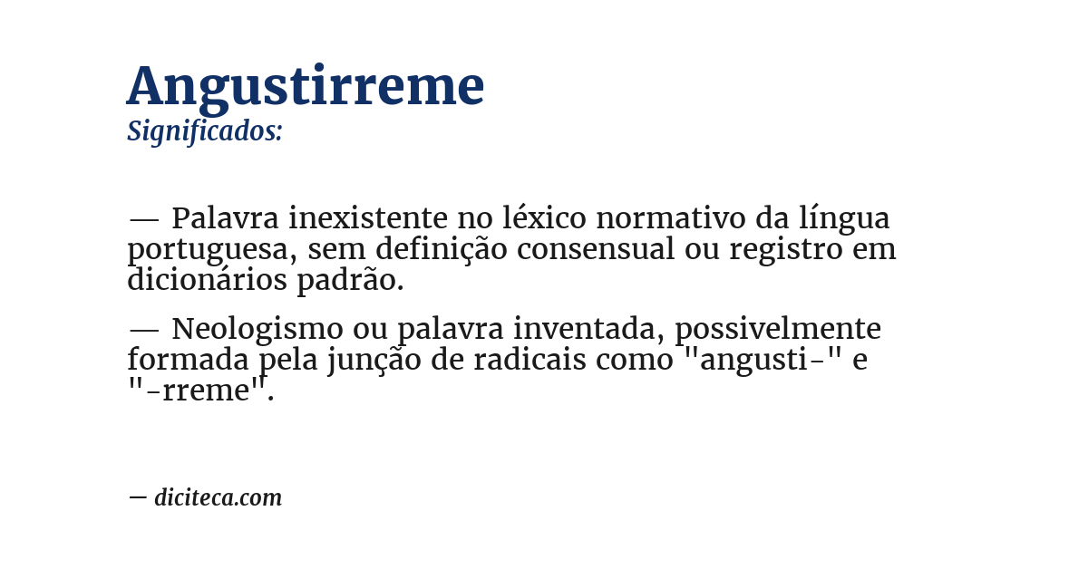Significado de angustirreme