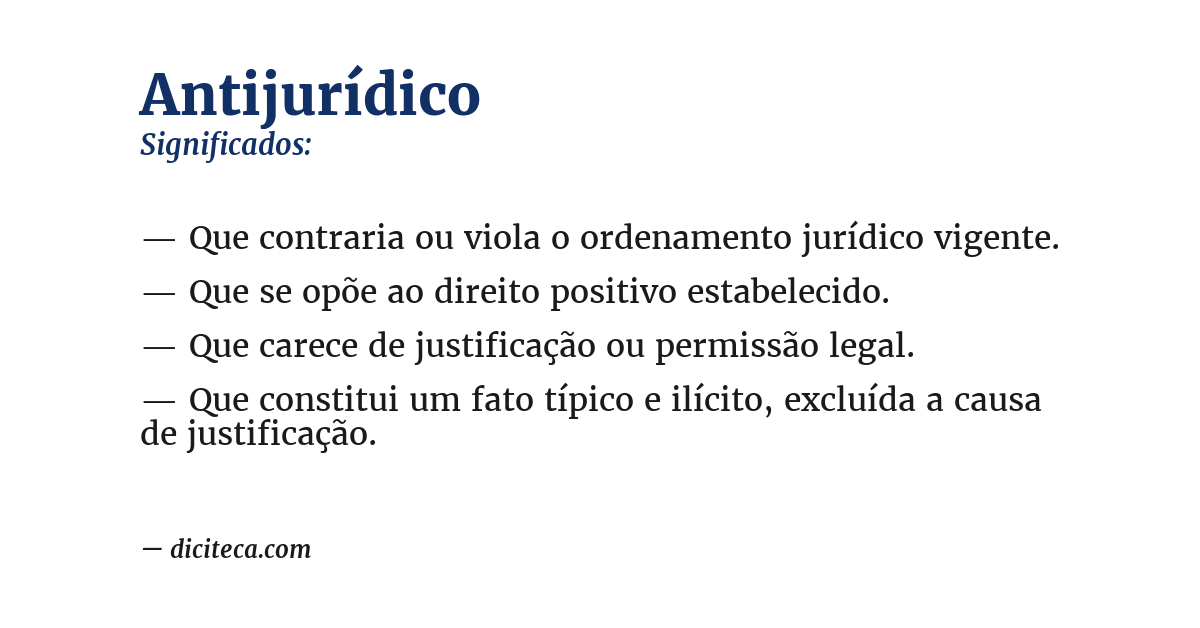 Significado de antijurídico