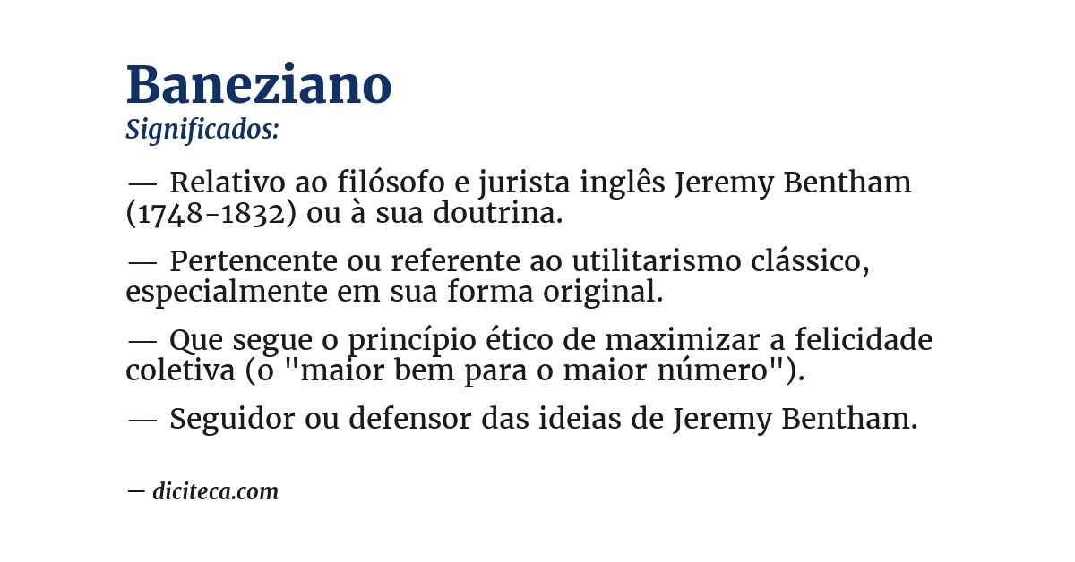 Significado de baneziano