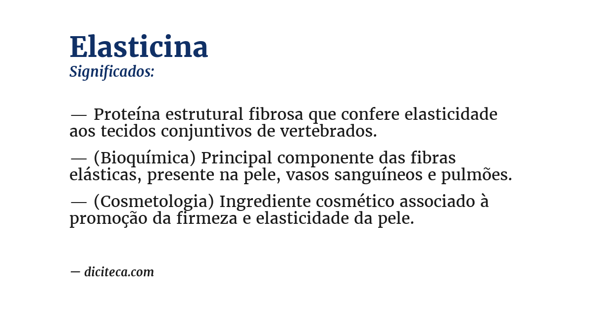 Significado de elasticina