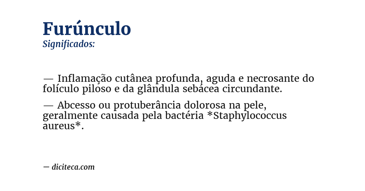 Significado de furúnculo