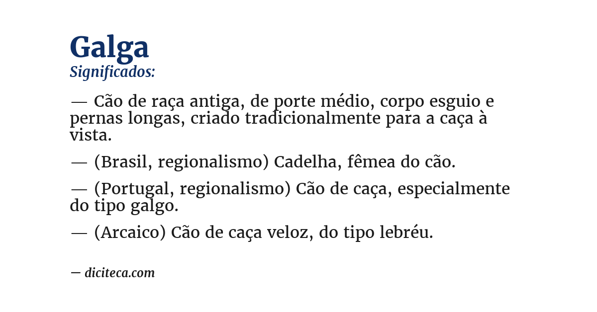 Significado de galga