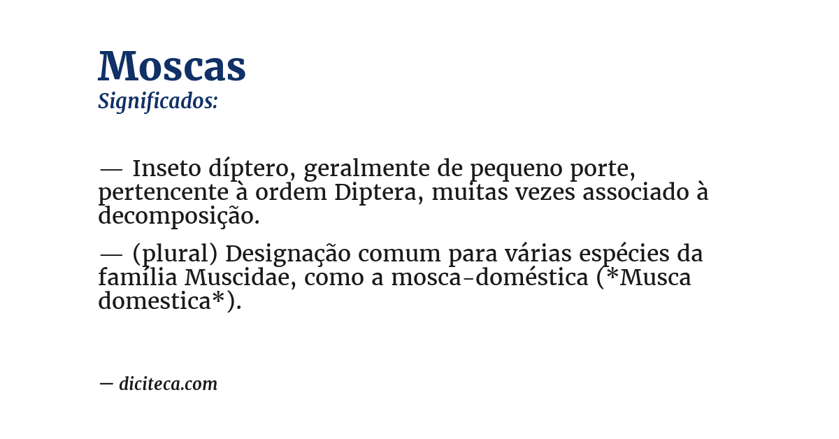Significado de moscas