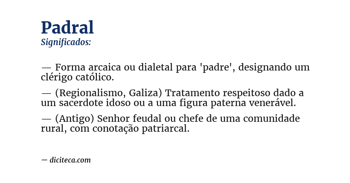 Significado de padral