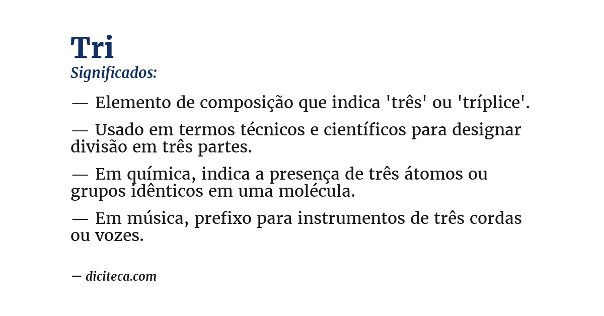 Significado de tri