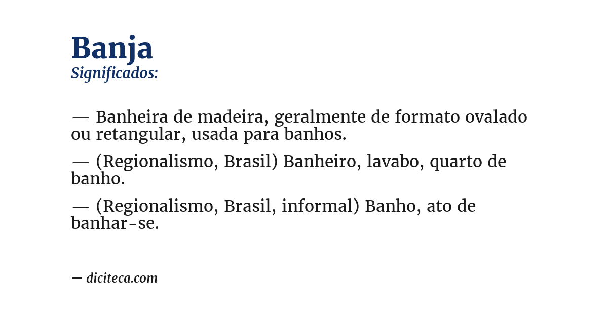 Significado de banja
