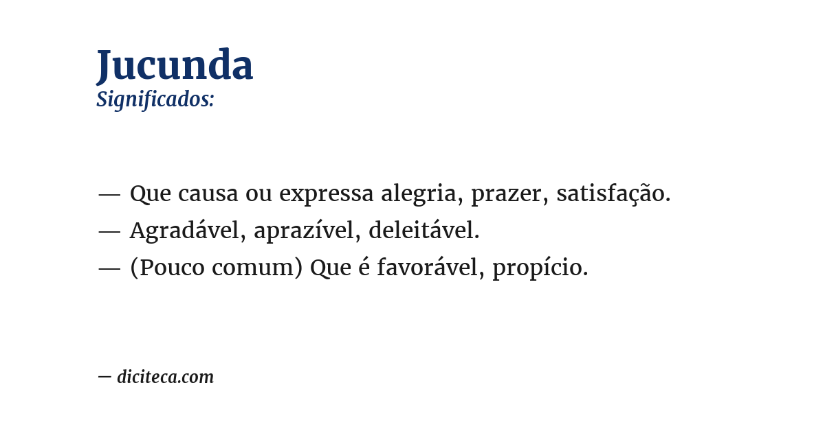 Significado de jucunda