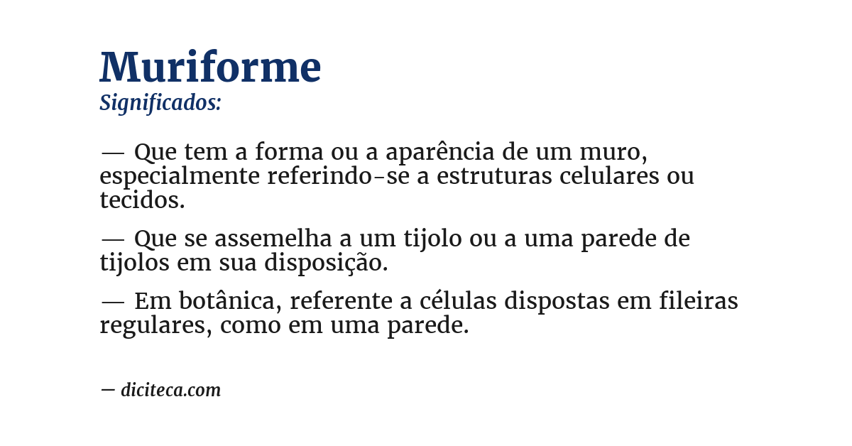 Significado de muriforme